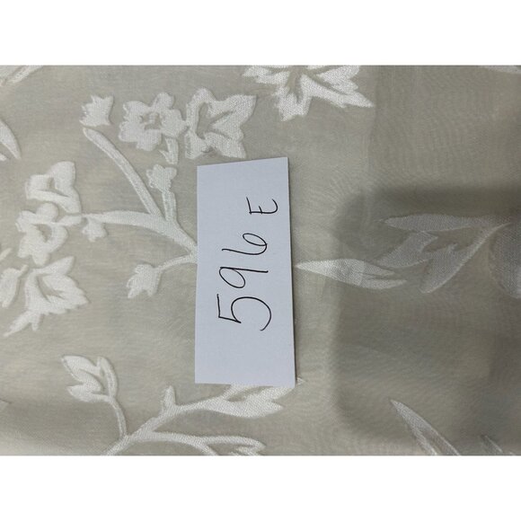 Silk Lore by Beth Terrell Floral Tank Top Cream Sz Large Scoop Neck Intimate - Picture 8 of 9